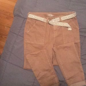 Time and Tru high rise skinny khakis